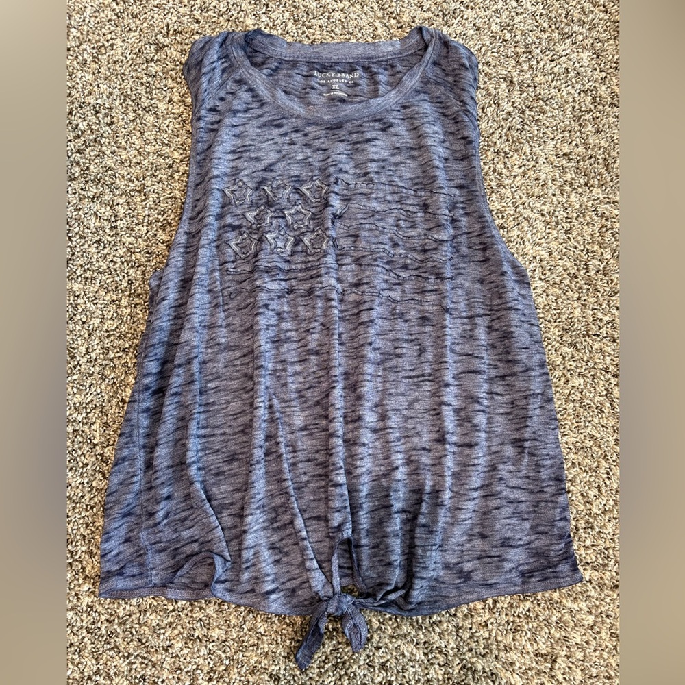 Lucky Brand vintage tank with Stars and Stripes